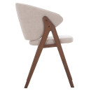 ΚΑΡΕΚΛΑ HANA HM9746.11 RUBBERWOOD ΣΕ ΜΑΥΡΟ ΧΡΩΜΑ-ΓΚΡΙ ΥΦΑΣΜΑ 55,5x60x85Yεκ. 2τμχ