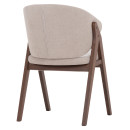 ΚΑΡΕΚΛΑ HANA HM9746.11 RUBBERWOOD ΣΕ ΜΑΥΡΟ ΧΡΩΜΑ-ΓΚΡΙ ΥΦΑΣΜΑ 55,5x60x85Yεκ. 2τμχ