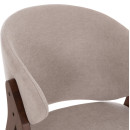 ΚΑΡΕΚΛΑ HANA HM9746.11 RUBBERWOOD ΣΕ ΜΑΥΡΟ ΧΡΩΜΑ-ΓΚΡΙ ΥΦΑΣΜΑ 55,5x60x85Yεκ. 2τμχ