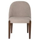 ΚΑΡΕΚΛΑ ΤΡΑΠΕΖΑΡΙΑΣ RAMMER HM9744.02 RUBBERWOOD ΣΕ ΚΑΡΥΔΙ-ΕΚΡΟΥ ΥΦΑΣΜΑ 57x55x86Υεκ. 2τμχ