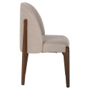 ΚΑΡΕΚΛΑ ΤΡΑΠΕΖΑΡΙΑΣ RAMMER HM9744.02 RUBBERWOOD ΣΕ ΚΑΡΥΔΙ-ΕΚΡΟΥ ΥΦΑΣΜΑ 57x55x86Υεκ. 2τμχ