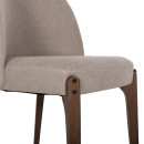 ΚΑΡΕΚΛΑ ΤΡΑΠΕΖΑΡΙΑΣ RAMMER HM9744.02 RUBBERWOOD ΣΕ ΚΑΡΥΔΙ-ΕΚΡΟΥ ΥΦΑΣΜΑ 57x55x86Υεκ. 2τμχ