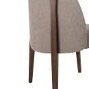 ΚΑΡΕΚΛΑ ΤΡΑΠΕΖΑΡΙΑΣ RAMMER HM9744.02 RUBBERWOOD ΣΕ ΚΑΡΥΔΙ-ΕΚΡΟΥ ΥΦΑΣΜΑ 57x55x86Υεκ. 2τμχ