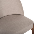ΚΑΡΕΚΛΑ ΤΡΑΠΕΖΑΡΙΑΣ RAMMER HM9744.02 RUBBERWOOD ΣΕ ΚΑΡΥΔΙ-ΕΚΡΟΥ ΥΦΑΣΜΑ 57x55x86Υεκ. 2τμχ