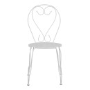 ΚΑΡΕΚΛΑ ΜΕΤΑΛΛΙΚΗ AMORE ΛΕΥΚΗ 42x48x90 εκ. HM5007.12