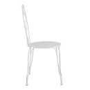 ΚΑΡΕΚΛΑ ΜΕΤΑΛΛΙΚΗ AMORE ΛΕΥΚΗ 42x48x90 εκ. HM5007.12