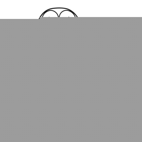 ΚΑΡΕΚΛΑ ΜΕΤΑΛΛΙΚΗ AMORE ΜΑΥΡΗ 42x48x90 εκ. HM5007.11