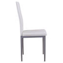 ΚΑΡΕΚΛΑ ΜΕΤΑΛΛΙΚΗ LADY HM0037.11 ΛΕΥΚΟ PU ΜΕΤΑΛΛΙΚΟ ΣΚΕΛΕΤΟ K/D 40x48x95Y εκ. 4τμχ