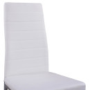 ΚΑΡΕΚΛΑ ΜΕΤΑΛΛΙΚΗ LADY HM0037.11 ΛΕΥΚΟ PU ΜΕΤΑΛΛΙΚΟ ΣΚΕΛΕΤΟ K/D 40x48x95Y εκ. 4τμχ