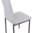 ΚΑΡΕΚΛΑ ΜΕΤΑΛΛΙΚΗ LADY HM0037.11 ΛΕΥΚΟ PU ΜΕΤΑΛΛΙΚΟ ΣΚΕΛΕΤΟ K/D 40x48x95Y εκ. 4τμχ