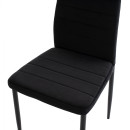 ΚΑΡΕΚΛΑ ΜΕΤΑΛΛΙΚΗ LADY HM0037.34 ΜΑΥΡΟ ΒΕΛΟΥΔΟ ME ΜΕΤΑΛΛΙΚΟ ΣΚΕΛΕΤΟ K/D 4τμχ
