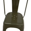 ΚΑΡΕΚΛΑ ΜΕΤΑΛΛΙΚΗ MELITA-PRO HM8641.43 ΣΕ DARK OLIVE GREEN 44x47x84.5Υεκ.