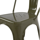 ΚΑΡΕΚΛΑ ΜΕΤΑΛΛΙΚΗ MELITA-PRO HM8641.43 ΣΕ DARK OLIVE GREEN 44x47x84.5Υεκ.