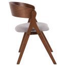 ΚΑΡΕΚΛΑ NEKKER HM9739.01 RUBBERWOOD ΣΕ ΚΑΡΥΔΙ-ΜΠΕΖ ΥΦΑΣΜΑ ΚΑΘΙΣΜΑ 56x55x78Yεκ. 2τμχ