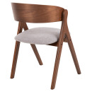 ΚΑΡΕΚΛΑ NEKKER HM9739.01 RUBBERWOOD ΣΕ ΚΑΡΥΔΙ-ΜΠΕΖ ΥΦΑΣΜΑ ΚΑΘΙΣΜΑ 56x55x78Yεκ. 2τμχ