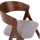 ΚΑΡΕΚΛΑ NEKKER HM9739.01 RUBBERWOOD ΣΕ ΚΑΡΥΔΙ-ΜΠΕΖ ΥΦΑΣΜΑ ΚΑΘΙΣΜΑ 56x55x78Yεκ. 2τμχ