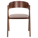 ΚΑΡΕΚΛΑ NEKKER HM9739.02 RUBBERWOOD ΣΕ ΚΑΡΥΔΙ-ΓΚΡΙ ΥΦΑΣΜΑ ΚΑΘΙΣΜΑ 56x55x78Yεκ. 2τμχ