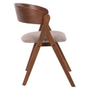 ΚΑΡΕΚΛΑ NEKKER HM9739.02 RUBBERWOOD ΣΕ ΚΑΡΥΔΙ-ΓΚΡΙ ΥΦΑΣΜΑ ΚΑΘΙΣΜΑ 56x55x78Yεκ. 2τμχ
