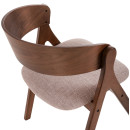 ΚΑΡΕΚΛΑ NEKKER HM9739.02 RUBBERWOOD ΣΕ ΚΑΡΥΔΙ-ΓΚΡΙ ΥΦΑΣΜΑ ΚΑΘΙΣΜΑ 56x55x78Yεκ. 2τμχ