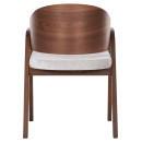 ΚΑΡΕΚΛΑ NERO HM9972 RUBBERWOOD ΣΕ ΚΑΡΥΔΙ-ΓΚΡΙ ΥΦΑΣΜΑ ΚΑΘΙΣΜΑ 56x56x78Yεκ. 2τμχ