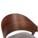 ΚΑΡΕΚΛΑ NERO HM9972 RUBBERWOOD ΣΕ ΚΑΡΥΔΙ-ΓΚΡΙ ΥΦΑΣΜΑ ΚΑΘΙΣΜΑ 56x56x78Yεκ. 2τμχ