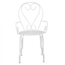 ΚΑΡΕΚΛΑ ΠΟΛΥΘΡΟΝΑ ΜΕΤΑΛΛΙΚΗ AMORE ΛΕΥΚΗ HM5008.12 49x48x90 εκ.