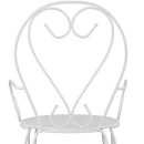 ΚΑΡΕΚΛΑ ΠΟΛΥΘΡΟΝΑ ΜΕΤΑΛΛΙΚΗ AMORE ΛΕΥΚΗ HM5008.12 49x48x90 εκ.