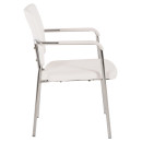 ΚΑΡΕΚΛΑ QUESTA ΜΕ ΜΠΡΑΤΣΑ HM1070.02 ΛΕΥΚΗ 56,5x59x85 cm 4τμχ