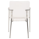 ΚΑΡΕΚΛΑ QUESTA ΜΕ ΜΠΡΑΤΣΑ HM1070.02 ΛΕΥΚΗ 56,5x59x85 cm 4τμχ