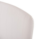 ΚΑΡΕΚΛΑ QUESTA ΜΕ ΜΠΡΑΤΣΑ HM1070.02 ΛΕΥΚΗ 56,5x59x85 cm 4τμχ