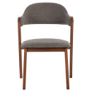 ΚΑΡΕΚΛΑ RIDER HM9734.01 RUBBERWOOD ΣΕ ΚΑΡΥΔΙ-ΥΦΑΣΜΑ ΓΚΡΙ 59x59x83Yεκ. 2τμχ