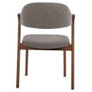 ΚΑΡΕΚΛΑ RIDER HM9734.01 RUBBERWOOD ΣΕ ΚΑΡΥΔΙ-ΥΦΑΣΜΑ ΓΚΡΙ 59x59x83Yεκ. 2τμχ