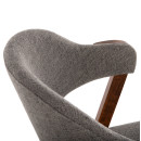 ΚΑΡΕΚΛΑ RIDER HM9734.01 RUBBERWOOD ΣΕ ΚΑΡΥΔΙ-ΥΦΑΣΜΑ ΓΚΡΙ 59x59x83Yεκ. 2τμχ