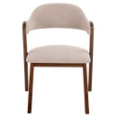 ΚΑΡΕΚΛΑ RIDER HM9734.02 RUBBERWOOD ΣΕ ΚΑΡΥΔΙ-ΥΦΑΣΜΑ ΕΚΡΟΥ 59x59x83Yεκ. 2τμχ