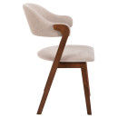 ΚΑΡΕΚΛΑ RIDER HM9734.02 RUBBERWOOD ΣΕ ΚΑΡΥΔΙ-ΥΦΑΣΜΑ ΕΚΡΟΥ 59x59x83Yεκ. 2τμχ