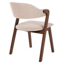 ΚΑΡΕΚΛΑ RIDER HM9734.02 RUBBERWOOD ΣΕ ΚΑΡΥΔΙ-ΥΦΑΣΜΑ ΕΚΡΟΥ 59x59x83Yεκ. 2τμχ