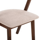 ΚΑΡΕΚΛΑ RIDER HM9734.02 RUBBERWOOD ΣΕ ΚΑΡΥΔΙ-ΥΦΑΣΜΑ ΕΚΡΟΥ 59x59x83Yεκ. 2τμχ