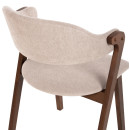 ΚΑΡΕΚΛΑ RIDER HM9734.02 RUBBERWOOD ΣΕ ΚΑΡΥΔΙ-ΥΦΑΣΜΑ ΕΚΡΟΥ 59x59x83Yεκ. 2τμχ
