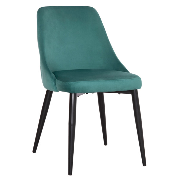 ΚΑΡΕΚΛΑ SERENITY HM8527.13 ΒΕΛΟΥΔΟ ΧΡΩΜΑ ΜΕΝΤΑ- ΜΑΥΡΑ ΜΕΤΑΛΛΙΚΑ ΠΟΔΙΑ 51x54x83,5Υεκ. 2τμχ