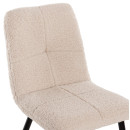 ΚΑΡΕΚΛΑ SHELLY HM8590.02 ΛΕΥΚΟ TEDDY ΥΦΑΣΜΑ ME ΜΕΤΑΛΛΙΚΑ ΜΑΥΡΑ ΠΟΔΙΑ 48x64x87Yεκ. 2τμχ