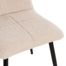 ΚΑΡΕΚΛΑ SHELLY HM8590.02 ΛΕΥΚΟ TEDDY ΥΦΑΣΜΑ ME ΜΕΤΑΛΛΙΚΑ ΜΑΥΡΑ ΠΟΔΙΑ 48x64x87Yεκ. 2τμχ