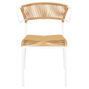 ΚΑΡΕΚΛΑ SUKI HM6053.01 ΜΕΤΑΛΛO ΛΕΥΚΟ KAI ΣΥΝΘ. RATTAN ΣΕ ΦΥΣΙΚΟ 54x62x80Υεκ