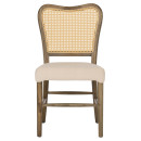 ΚΑΡΕΚΛΑ ΤΟΟΝ ΞΥΛΟ RATTAN ΥΦΑΣΜΑ HM9406.04 47x52x91,5Υεκ.