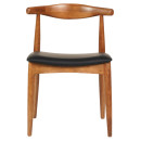 KΑΡΕΚΛΑ ΤΡΑΠΕΖΑΡΙΑΣ ALOR HM9947.03 RUBBERWOOD ΚΑΡΥΔΙ-ΜΑΥΡΟ PU 55x51x75Υεκ 2τμχ