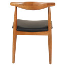KΑΡΕΚΛΑ ΤΡΑΠΕΖΑΡΙΑΣ ALOR HM9947.03 RUBBERWOOD ΚΑΡΥΔΙ-ΜΑΥΡΟ PU 55x51x75Υεκ 2τμχ