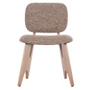ΚΑΡΕΚΛΑ ΤΡΑΠΕΖΑΡΙΑΣ BELLISI HM18248.01 ΚΑΦΕ ΥΦΑΣΜΑ-PLYWOOD ΧΡΩΜΑ ΔΡΥΟΣ 53x56x78Υεκ. 2τμχ