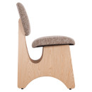 ΚΑΡΕΚΛΑ ΤΡΑΠΕΖΑΡΙΑΣ BELLISI HM18248.01 ΚΑΦΕ ΥΦΑΣΜΑ-PLYWOOD ΧΡΩΜΑ ΔΡΥΟΣ 53x56x78Υεκ. 2τμχ