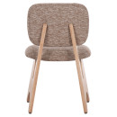 ΚΑΡΕΚΛΑ ΤΡΑΠΕΖΑΡΙΑΣ BELLISI HM18248.01 ΚΑΦΕ ΥΦΑΣΜΑ-PLYWOOD ΧΡΩΜΑ ΔΡΥΟΣ 53x56x78Υεκ. 2τμχ
