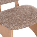 ΚΑΡΕΚΛΑ ΤΡΑΠΕΖΑΡΙΑΣ BELLISI HM18248.01 ΚΑΦΕ ΥΦΑΣΜΑ-PLYWOOD ΧΡΩΜΑ ΔΡΥΟΣ 53x56x78Υεκ. 2τμχ