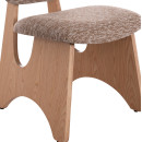 ΚΑΡΕΚΛΑ ΤΡΑΠΕΖΑΡΙΑΣ BELLISI HM18248.01 ΚΑΦΕ ΥΦΑΣΜΑ-PLYWOOD ΧΡΩΜΑ ΔΡΥΟΣ 53x56x78Υεκ. 2τμχ